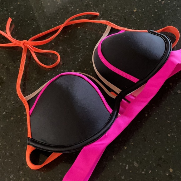 Victoria Secret Padded Swim Top 34C - Picture 2 of 5